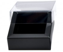 Windowbox 60x60x30mm Duo mat-black/shiny-black